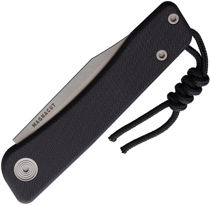 TACTILE KNIFE CO. LIMITED RELEASE G10 BEXAR SLIPJOINT FOLDING KNIFE 2.84" MAGNACUT CLIP POINT BLADE, MACHINED BLACK G10 HANDLES - 20-BX-MC01-GXBL