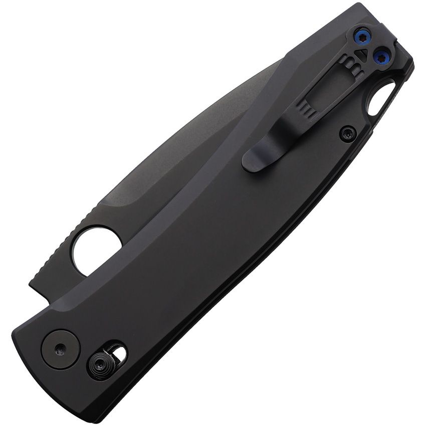 DAGGERR KNIVES NIGHTMARE X-LOCK DGRF71DBB – BLACK CPM-MAGNACUT DROP POINT BLADE – BLACK TITANIUM HANDLE – MADE IN CHINA