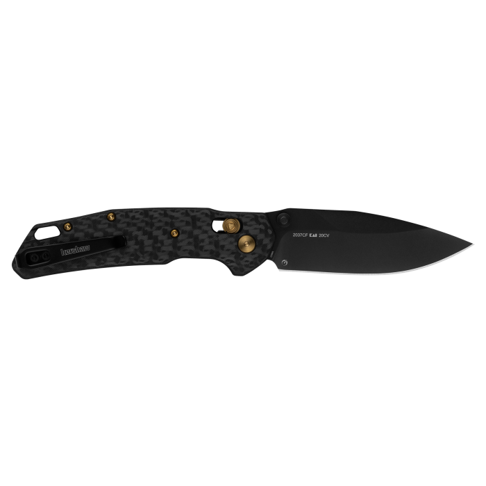 KERSHAW 2037CF HEIST CF HANDLE CPM-20CV STEEL LIMITED DURALOCK FOLDING KNIFE.