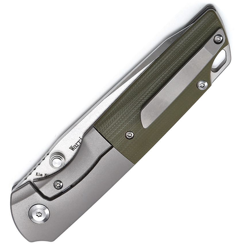 Kansept Warrior Framelock Folding Knife, CPM S35VN Tanto, Titanium/Micarta, K1005T5