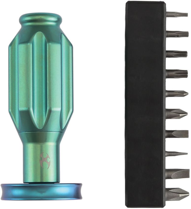 KANSEPT KNIVES G018P2 DRIVE-R SAURUS EDC TOOL GREEN