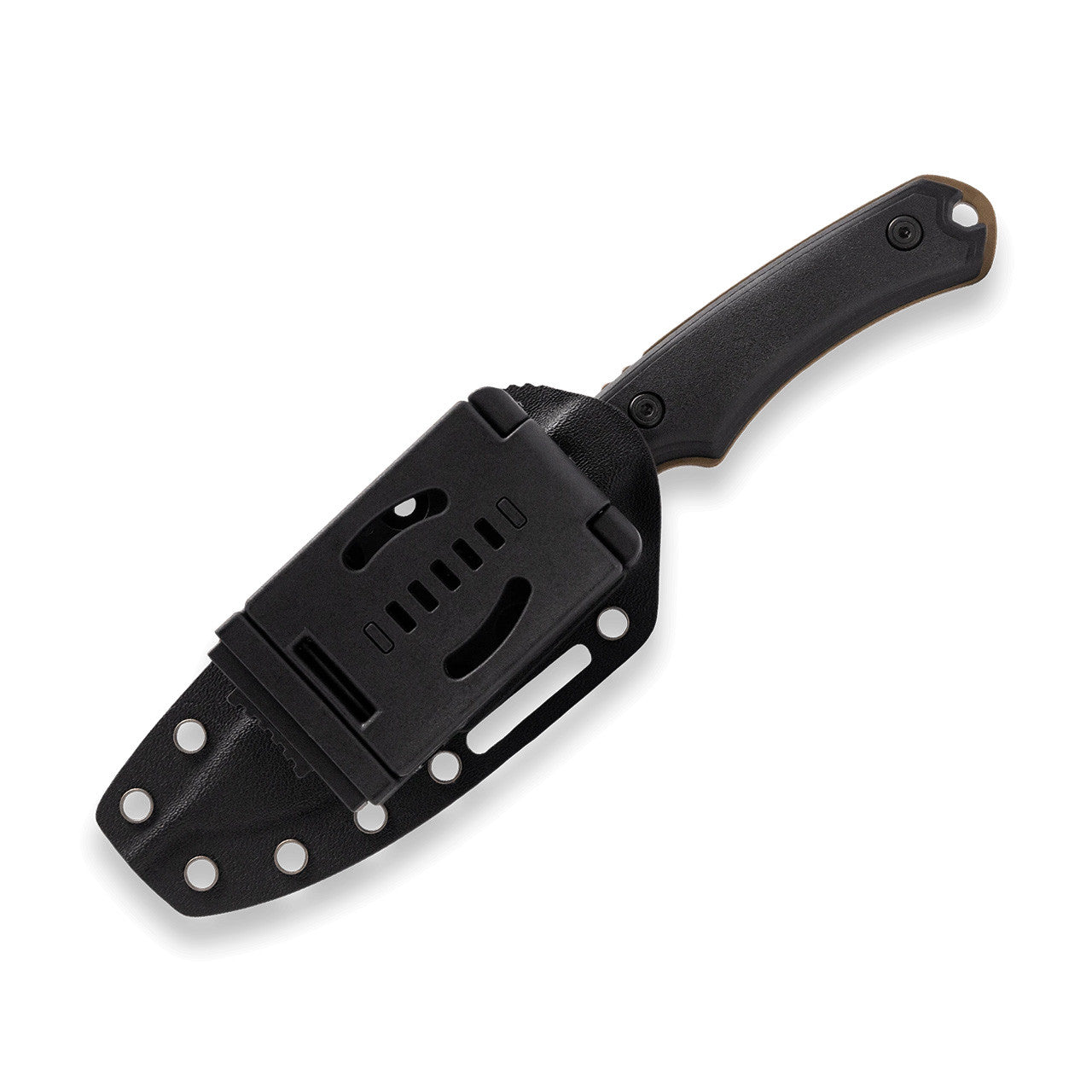 BUCK 663 663BKS1 ALPHA GUIDE BACKCOUNTRY FIXED BLADE KNIFE 4.5" 420HC BRONZE CERAKOTE DROP POINT, VERAFLEX RUBBER HANDLES, KYDEX SHEATH - 14520