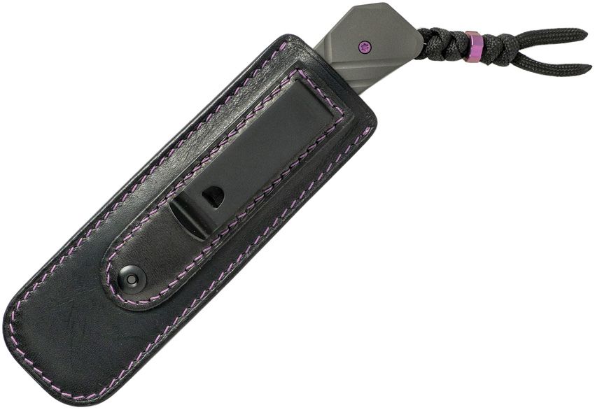 JACK WOLF KNIVES JW54368 PIONEER GRAY TI HANDLE S90V STEEL FIXED BLADE KNIFE WITH SHEATH