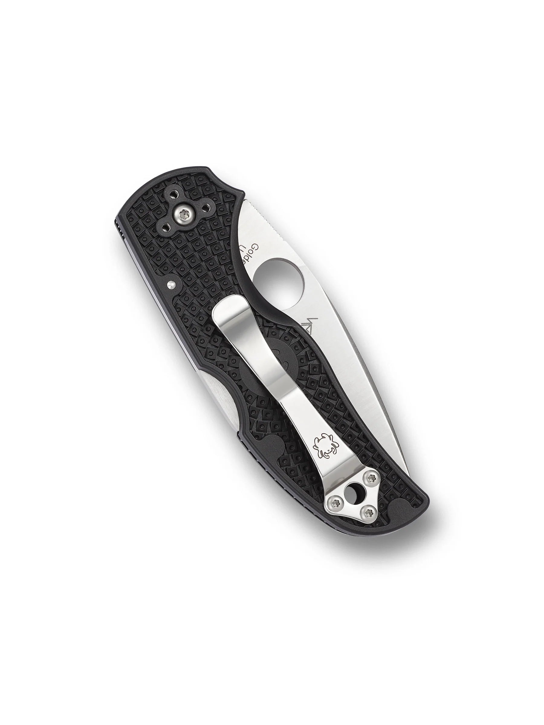 SPYDERCO NATIVE 5 C41SBK5 CPM® S30V® SATIN BLADE SERRATED BLACK FRN HANDLE BACK LOCK FOLDING KNIFE USA