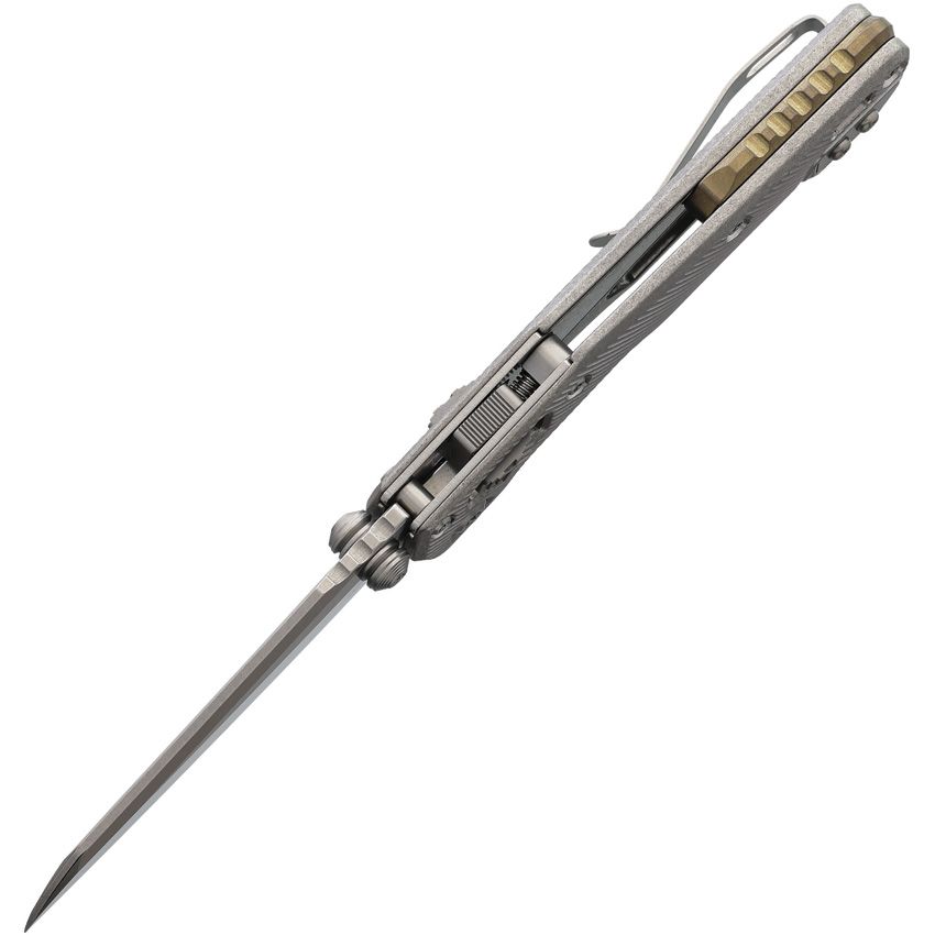 MICROTECH MCT210M10FLMS2 19640 MARFIONE SELECT MSI MINI RAM LOCK M390MK STEEL FLUTED TI FOLDING KNIFE.