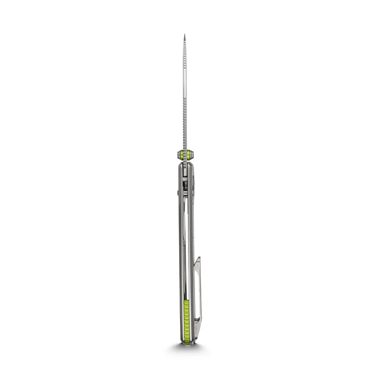 VOSTEED RACCOON TISLIM VOSA4501 – SAND BLAST 154CM DROP POINT BLADE – GRAY TITANIUM HANDLE – CROSSBAR LOCK – MADE IN CHINA