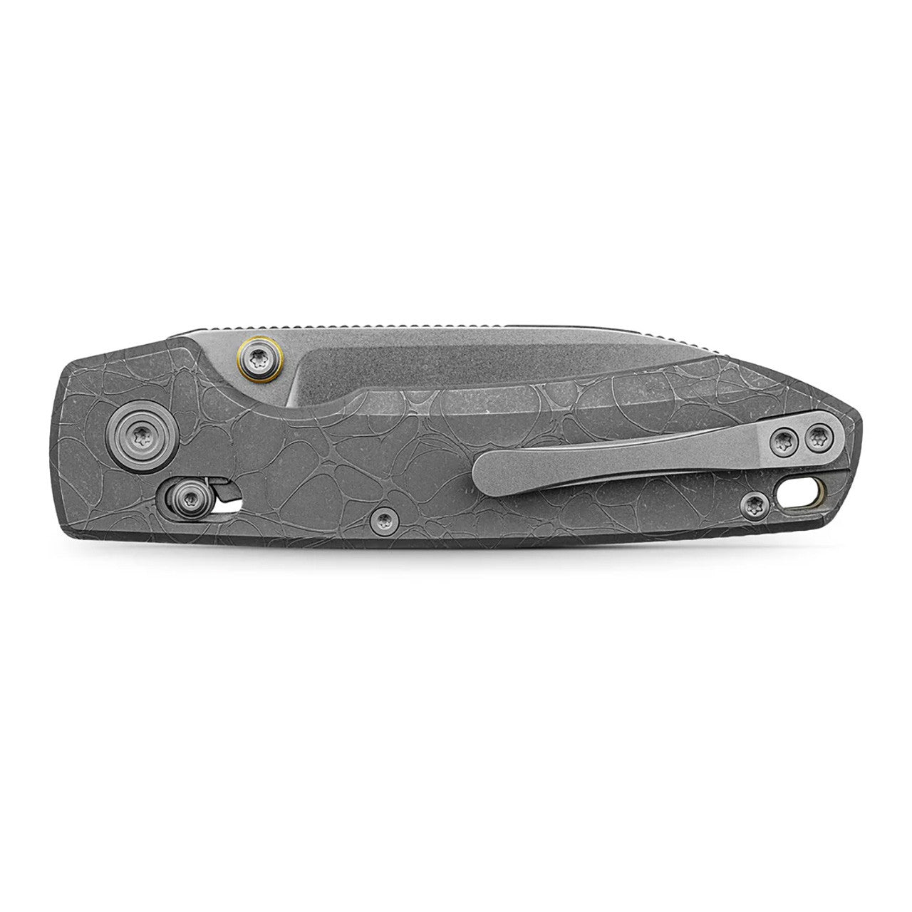 VOSTEED RACCOON TISLIM VOSA4506 – STONEWASH CPM S35VN DROP POINT BLADE – ACID ETCHED TITANIUM HANDLE – CROSSBAR LOCK – MADE IN CHINA