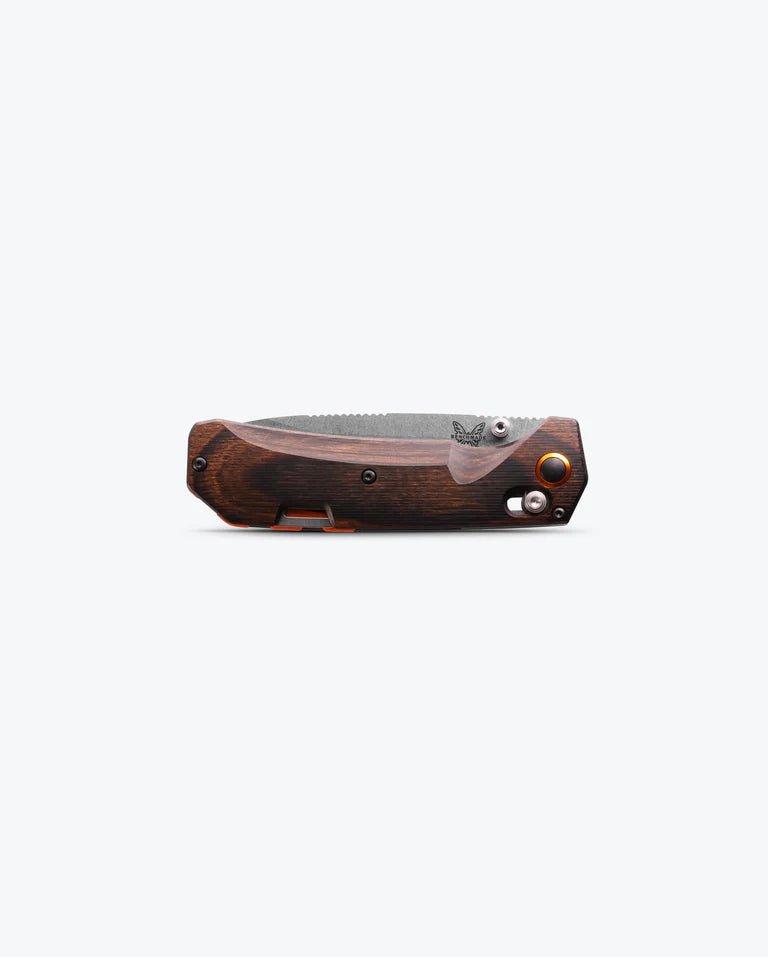 BENCHMADE 15062 GRIZZLY CREEK – SATIN CPM‑S30V DROP POINT BLADE – STABILIZED WOOD HANDLE –  MADE IN USA