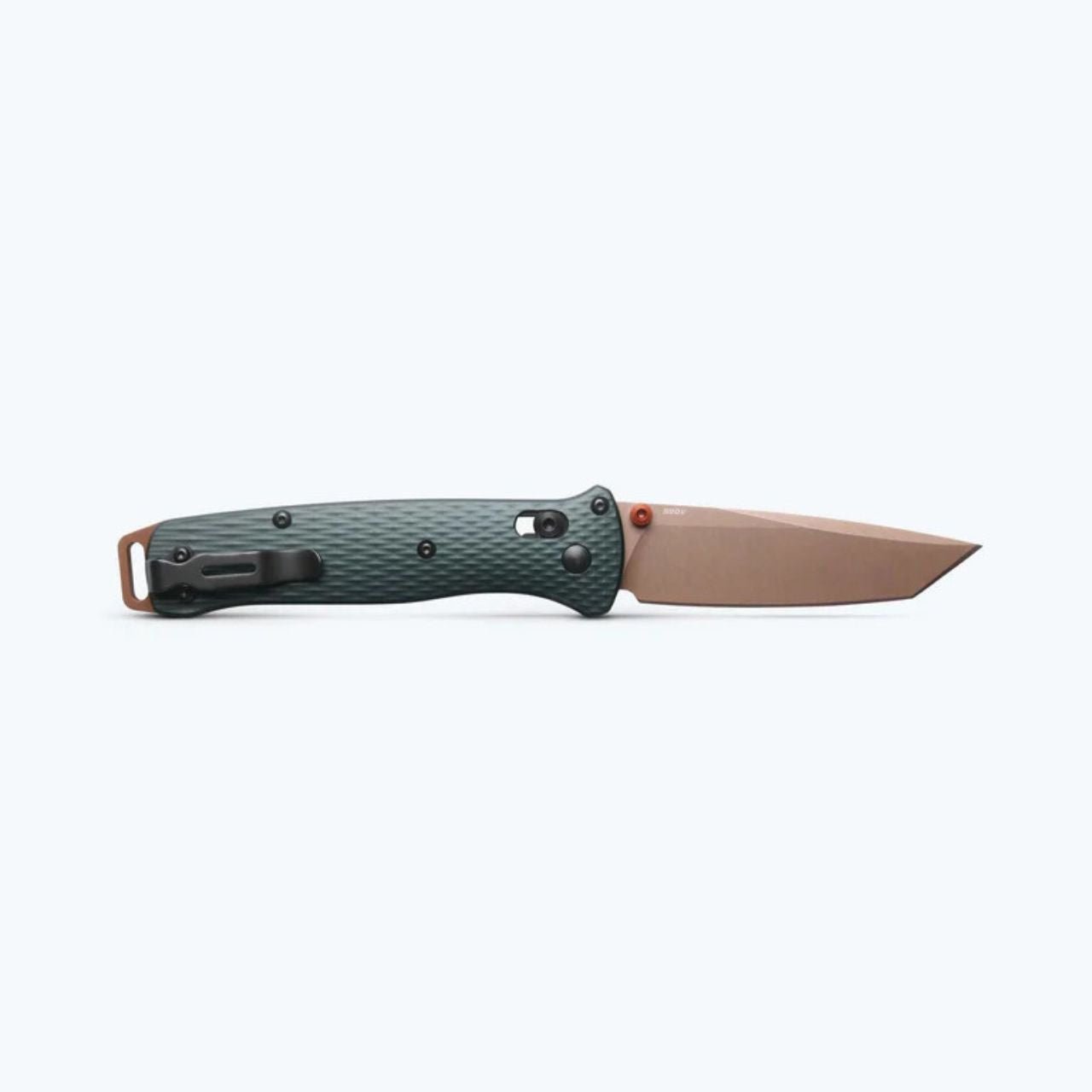 BENCHMADE 537FE-2601 BAILOUT CPM-S90V STEEL TAIGA GREEN BATTLEWASH FOLDING KNIFE.