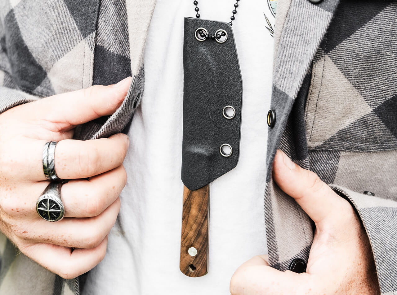 Boker Lucas Burnley BFF Packlite Fixed Blade Knife 2.62