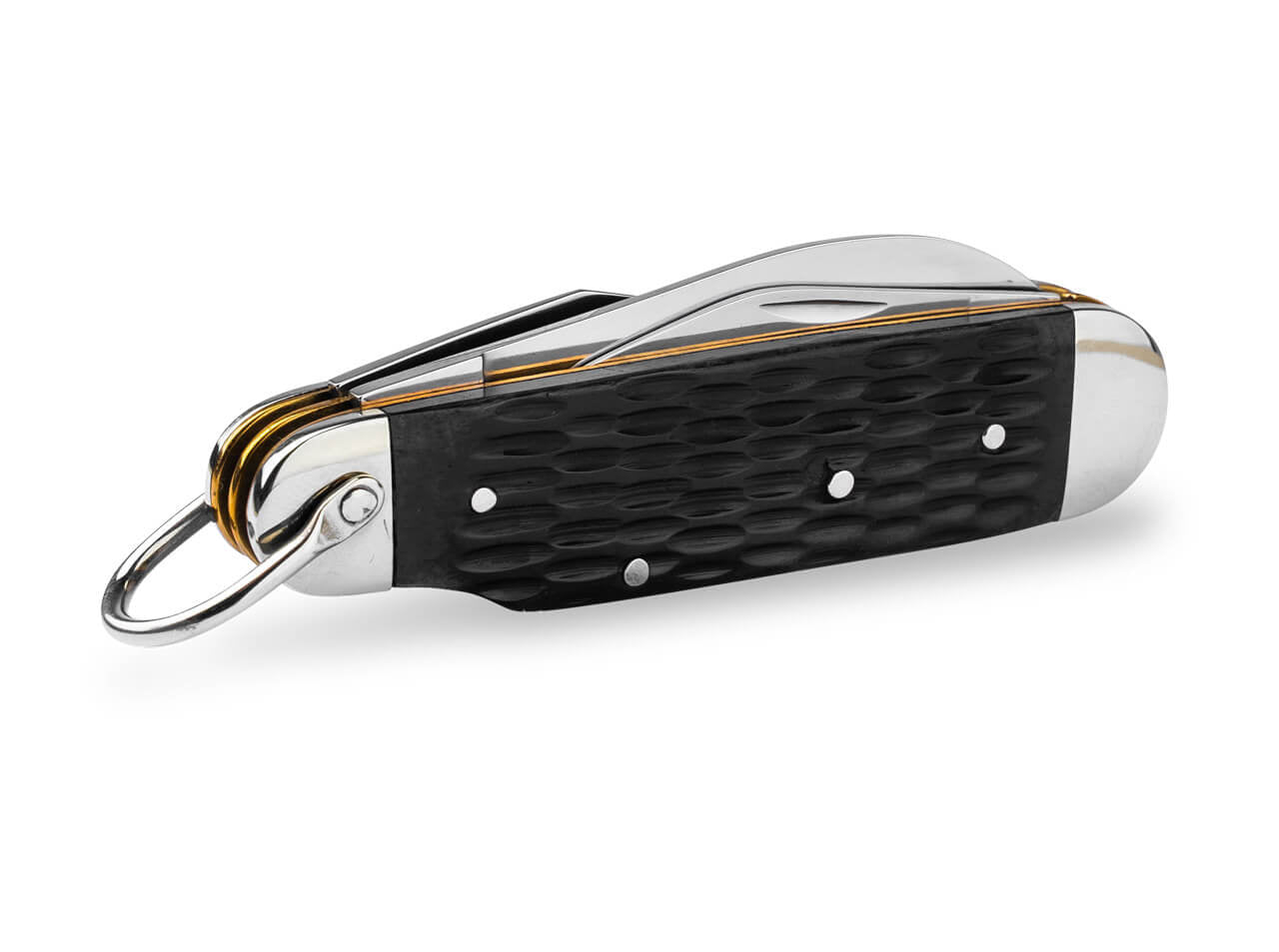 BOKER TRADITIONAL SERIES TREEBRAND CAMP KNIFE, BLACK BONE HANDLES, 3.5" CLOSED, SLIPJOINT (NON-LOCKING) - 110905 - S&R Knives Inc.