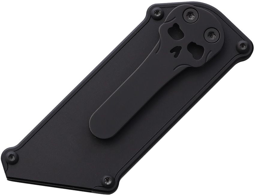 CHAVES KNIVES CHUB CHAVES HANDY UTILITY BLADE BLUE LABEL FOLDING SLIPPER KNIFE, BLACK PVD REPLACEABLE RAZOR BLADE (1" CUTTING EDGE), BLACK ALUMINUM HANDLES, SLIDE LOCK - CK-6C11-5F6F-6D1 - S&R Knives Inc.