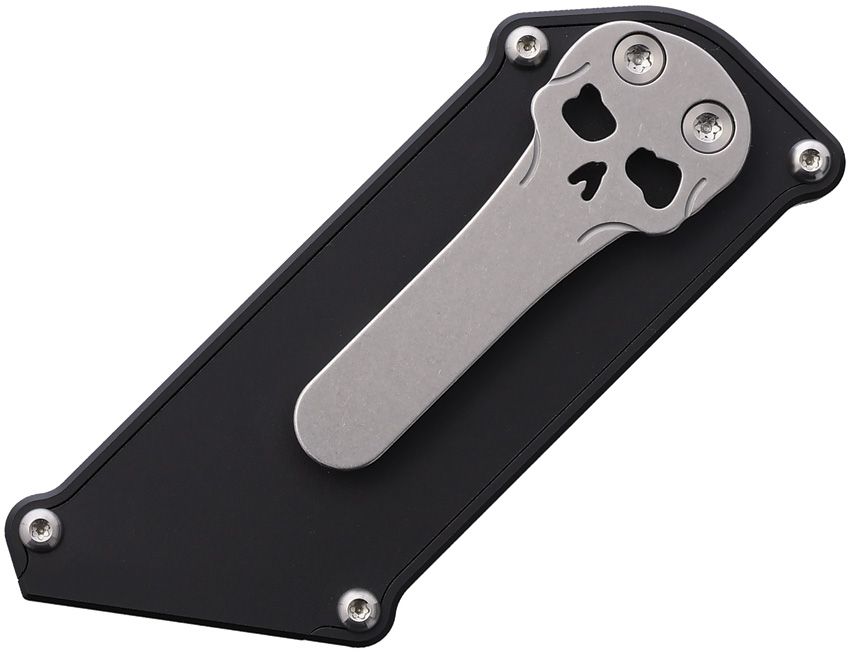 CHAVES KNIVES CHUB CHAVES HANDY UTILITY BLADE BLUE LABEL FOLDING SLIPPER KNIFE, STONEWASH REPLACEABLE RAZOR BLADE (1" CUTTING EDGE), BLACK ALUMINUM HANDLES, SLIDE LOCK - CK-6C11-5B6F-6D13 - S&R Knives Inc.