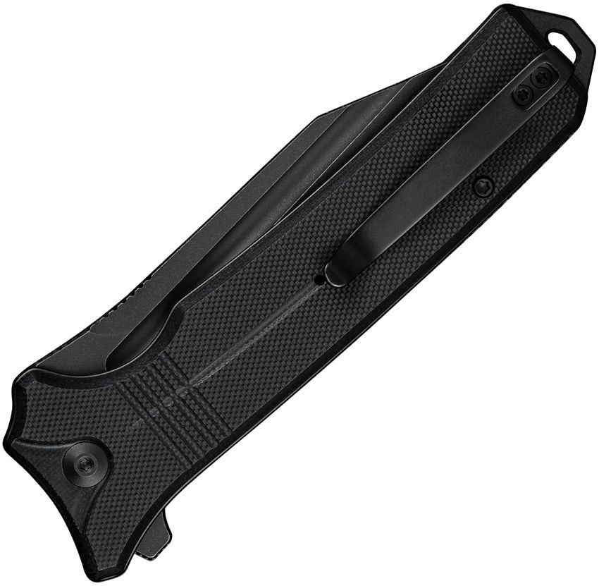 CIVIVI CIVC23080-1 NEUROHAPTIC – BLACK STONEWASH NITRO V CLIP POINT BLADE – BLACK G10 HANDLE – BUTTON LOCK – MADE IN CHINA