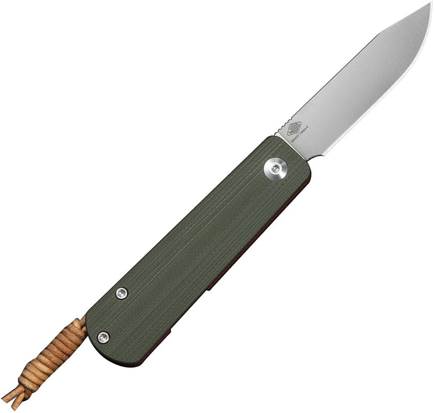 CIVIVI SLIPPY SENDY C24075B-1 – SATIN NITRO-V CLIP POINT BLADE – GREEN G10 HANDLE – SLIPJOINT – MADE IN CHINA