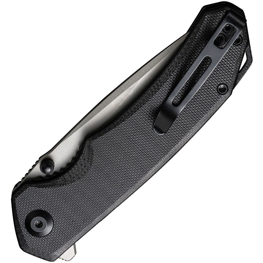 CIVIVI BRAZEN C2102C – STONEWASH 14C28N DROP POINT BLADE – BLACK G10 HANDLE – MADE IN CHINA