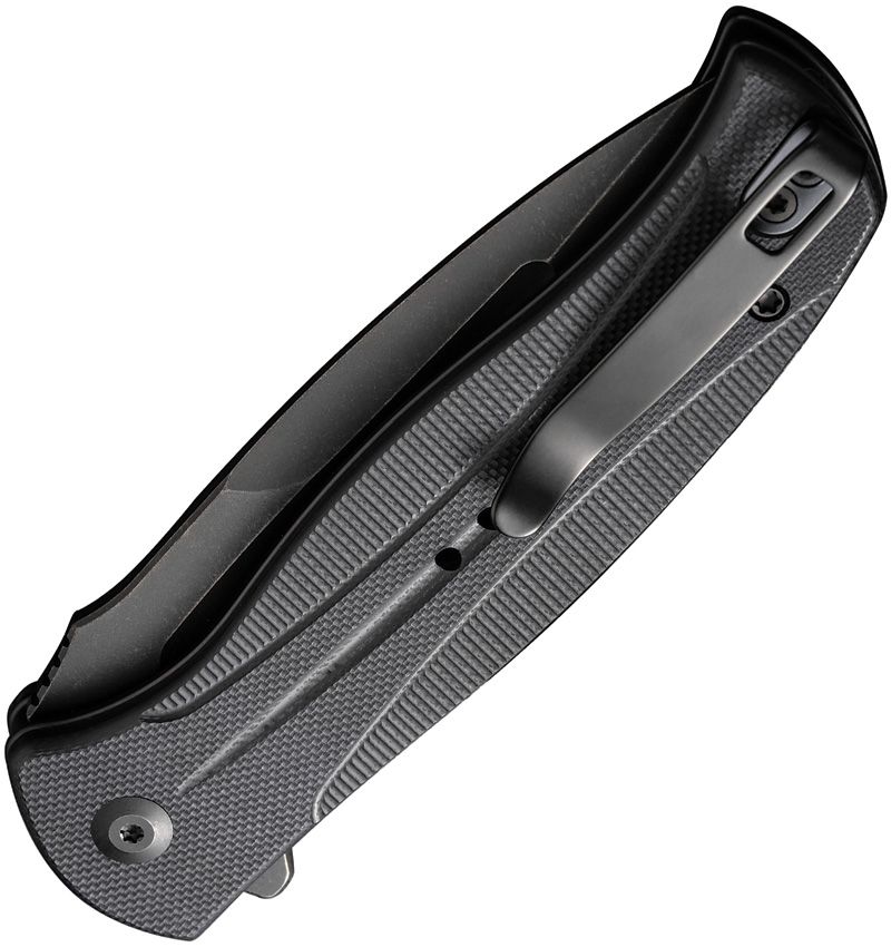CIVIVI INCINDIE C23053-1 — BUTTON LOCK FOLDING DAGGER, 14C28N BLADE, BLACK G10 HANDLE, MADE IN CHINA