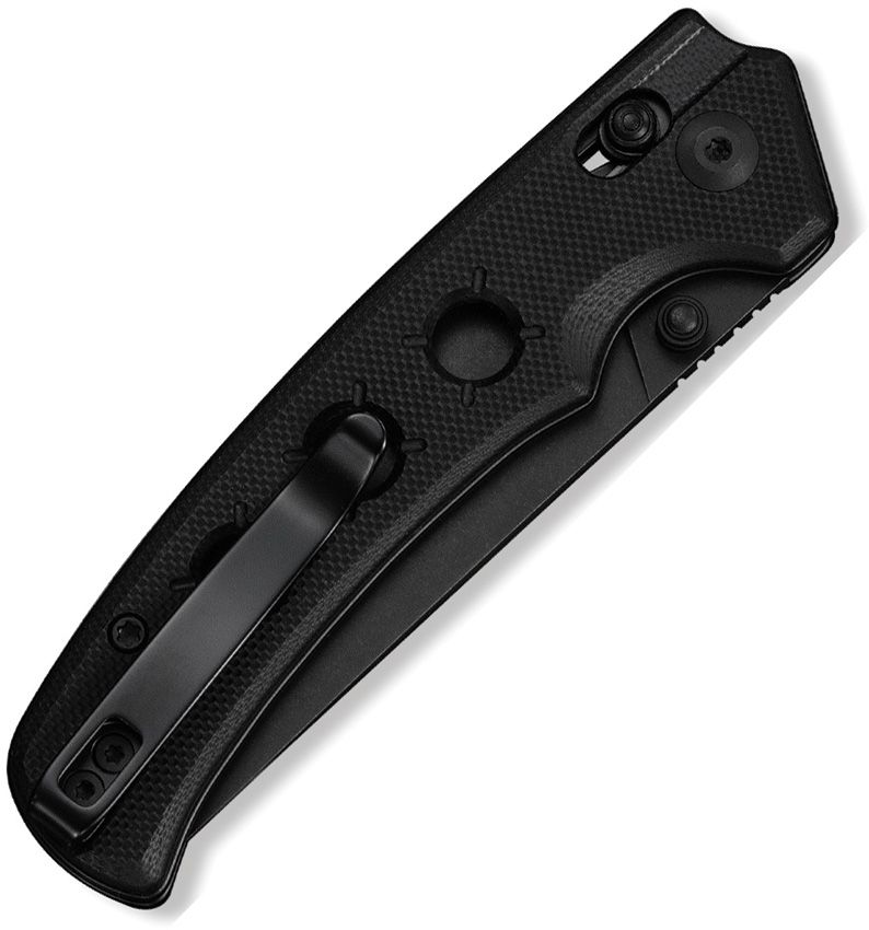 CIVIVI NOCTIS C24020C-1 – BLACK STONEWASHED NITRO-V DROP POINT BLADE – BLACK G10 HANDLE – MADE IN CHINA