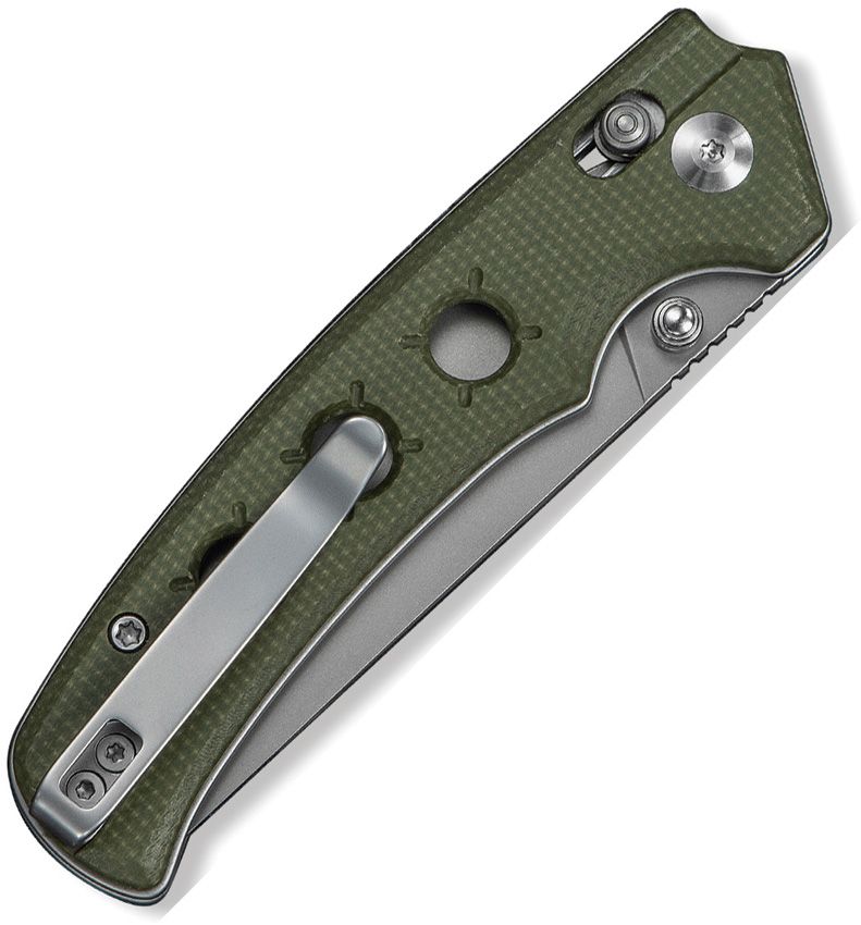 CIVIVI NOCTIS C24020C-3 — NITRO‑V BLADE, OLIVE CANVAS MICARTA HANDLE, CROSSBAR LOCK — MADE IN CHINA