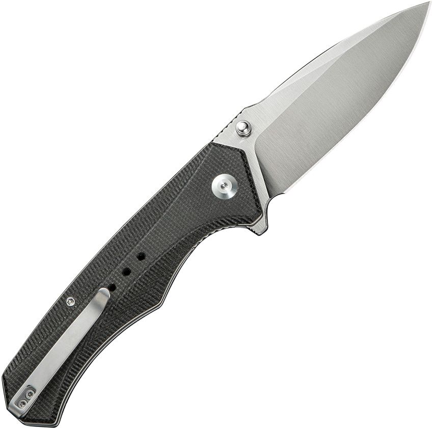 CIVIVI PHOTONIX LINER LOCK C23081B-3 – SATIN SANDVIK 14C28N DROP POINT BLADE – GREEN CANVAS MICARTA HANDLE – MADE IN CHINA