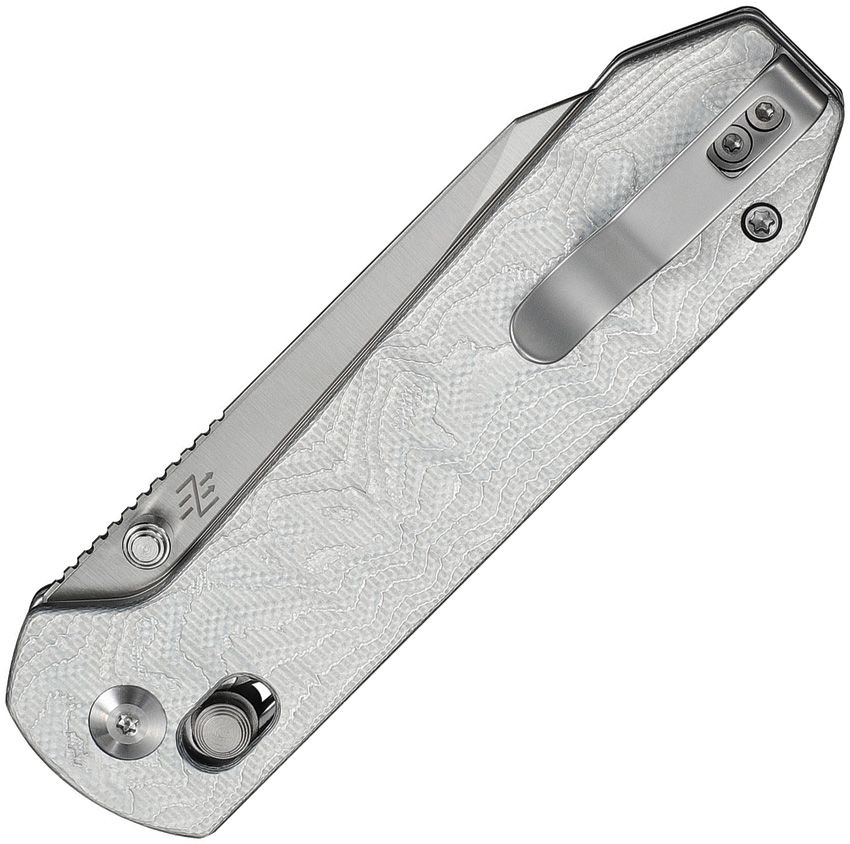 CIVIVI OVER YONDER C25027-2 – SATIN 14C28N SPEY POINT BLADE – SILVER ALUMINUM FOIL G10 HANDLE – MADE IN CHINA