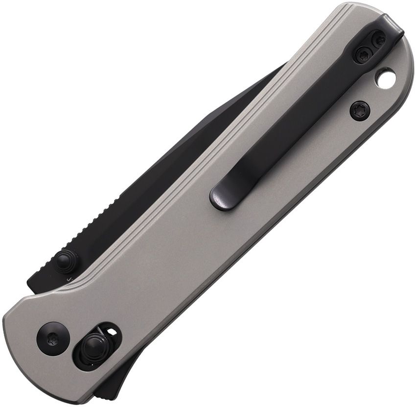 CJRB BOLT J1960BTI – BLACK AR-RPM9 DROP POINT BLADE – GRAY TITANIUM HANDLE – RECOIL LOCK – MADE IN CHINA