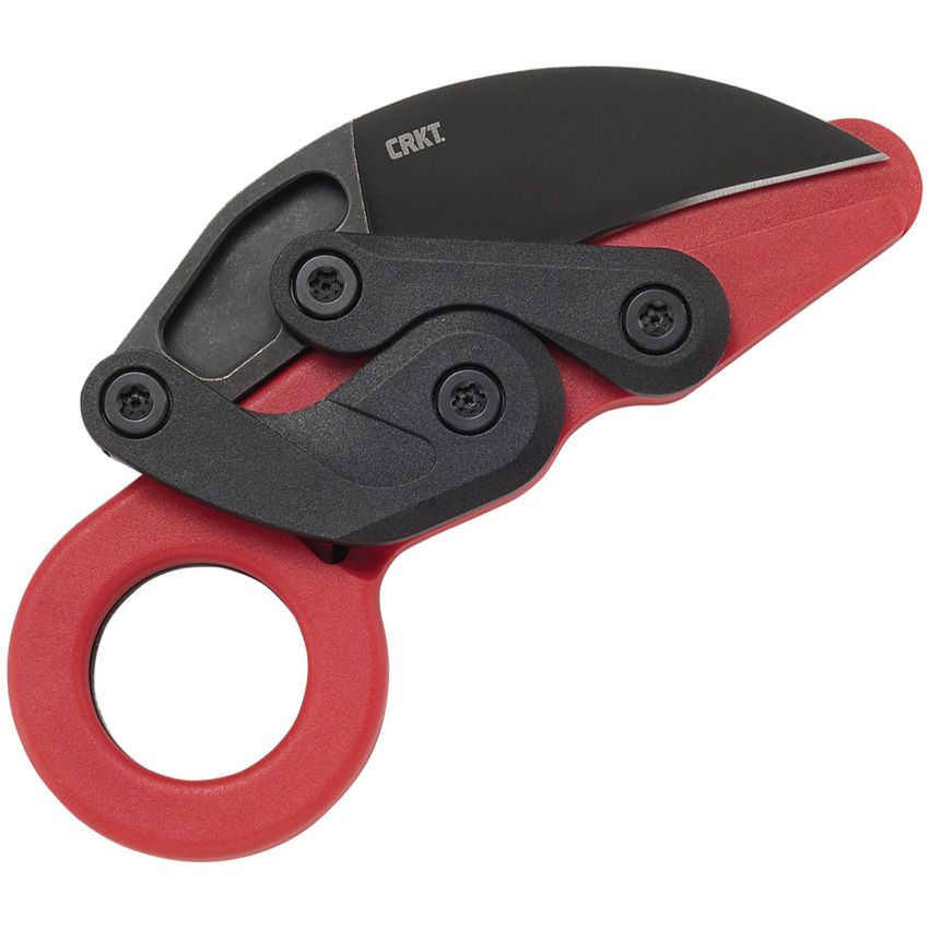 CRKT 4041R PROVOKE 1.4116 STAINLESS STEEL GRIVORY HANDLE RED FOLDING KNIFE.