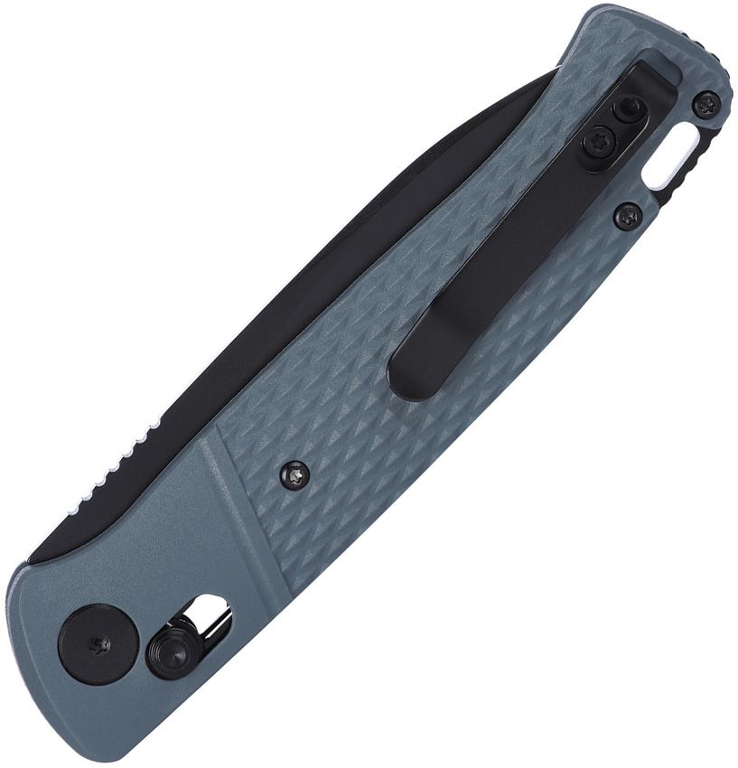 CRKT COUNTERPART K430GKP – BLACK OXIDE 12C27 DROP POINT BLADE – GRAY GRN HANDLE – CROSSBAR LOCK – MADE IN CHINA
