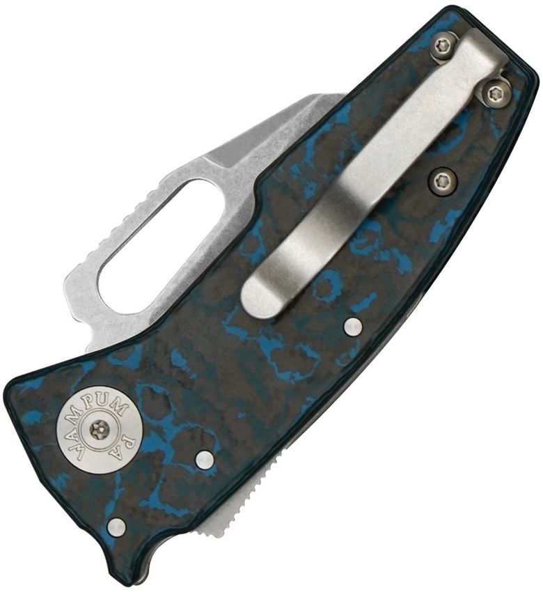 DEMKO NANO‑SHARK DEM19247 CPM‑20CV – ARCTIC STORM FAT CARBON HANDLE – SHARK LOCK – SHARK FOOT – MADE IN TAIWAN