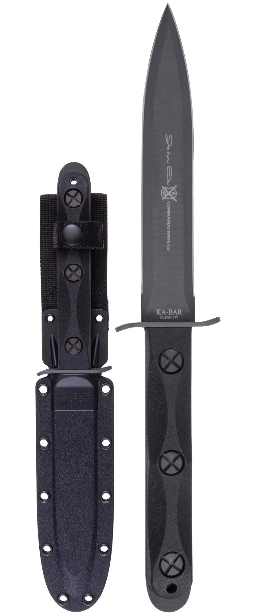 EK COMMANDO KNIFE MODEL 4 – MODEL EK44 – 1095 CRO‑VAN DAGGER BLADE – MADE IN USA - SRK KNIVES AND SPORTS INC