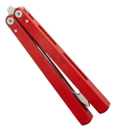 FLYTANIUM ZENITH 2.0 TRAINER FLY1385LRS - STONEWASHED BLADE – LAVA RED ALUMINUM HANDLES – MADE IN CHINA