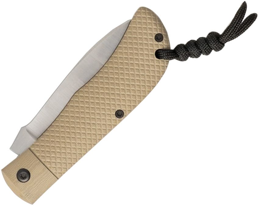 JACK WOLF KNIVES JW54315 TIMBER JACK ULTRALIGHT FDE G 154CM FDE G10 HANDLE SLIPJOINT FOLDING KNIFE.