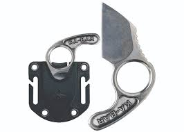 KA-BAR GEORGE ROSCOE 7704 – STONEWASH 425 WHARNCLIFFE BLADE – 425 STAINLESS STEEL HANDLE – FIXED BLADE – MADE IN THE USA