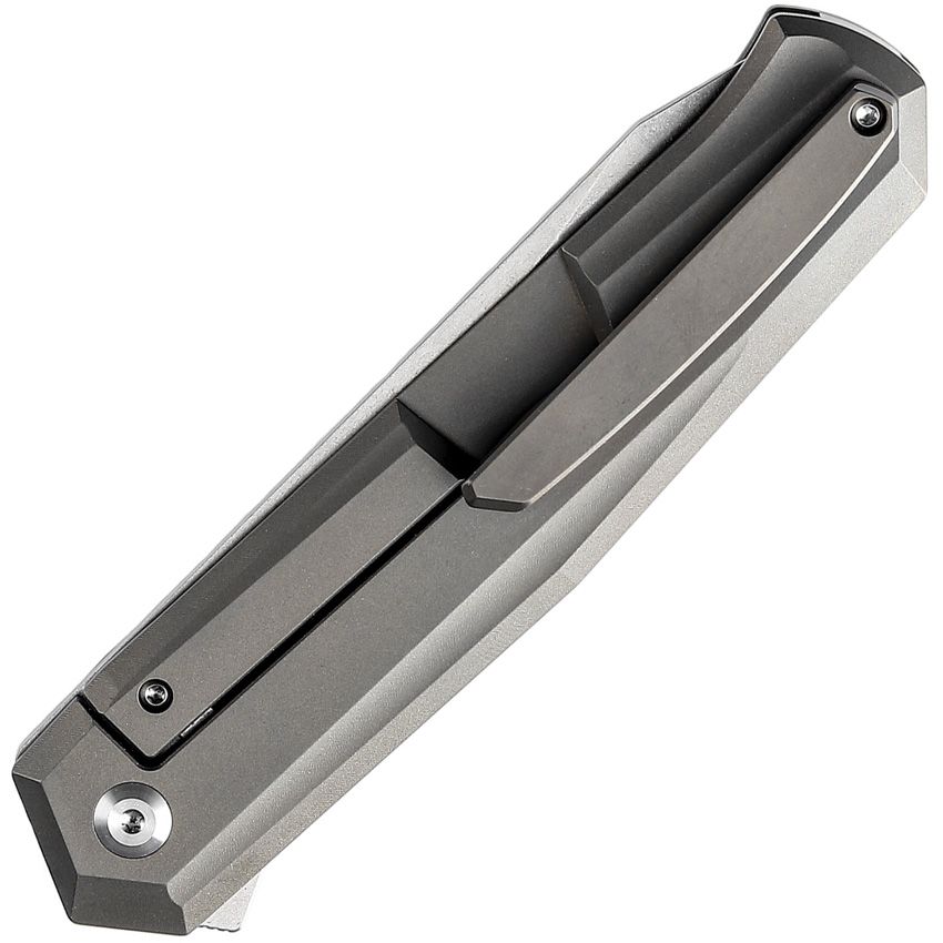 KANSEPT INTEGRA FRAMELOCK – STONEWASH M390 DROP POINT BLADE – BRONZE ANODIZED TITANIUM HANDLE – K1042A2 – MADE IN CHINA