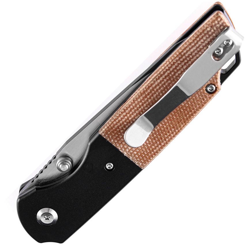 Kansept Warrior Framelock Folding Knife, CPM S35VN Tanto, Titanium/Micarta, K1005T5