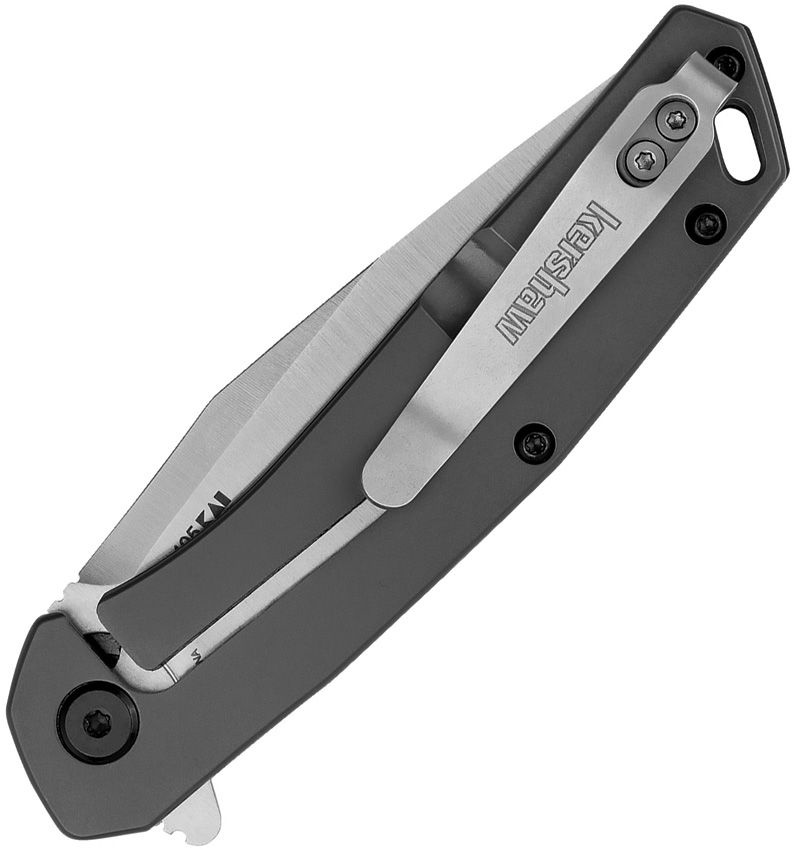 KERSHAW ALIGN 1405 – SATIN 8Cr13MoV CLIP POINT BLADE – GRAY PVD STAINLESS STEEL HANDLE – MADE IN CHINA