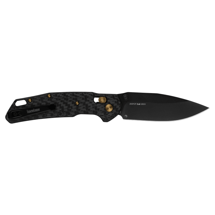 KERSHAW 2037CF HEIST CF HANDLE CPM-20CV STEEL LIMITED DURALOCK FOLDING KNIFE.
