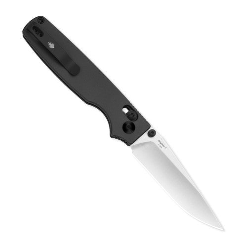 KIZER ORIGINAL 2 V3605.2MA1 – SATIN 14C28N MODIFIED DROP POINT BLADE – ALUMINUM HANDLE – DESIGNED BY AZO – MADE IN CHINA
