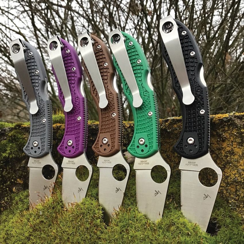 LYNCH NORTHWEST GEAR LNSPLGSW TI CONSTRUCTION STONEWASH FINISH LARGE CLIP FOR SPYDERCO KNIVES - SRK KNIVES AND SPORTS INC