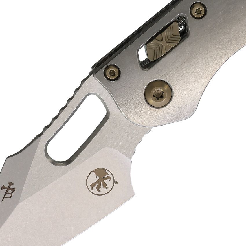 MICROTECH MARF SELECT MARFIONE SELECT STITCH MCT169RL10MS4 18926 FLAMED TI AND BRONZE VAPOR BLAST FOLDING KNIFE. - SRK KNIVES AND SPORTS INC