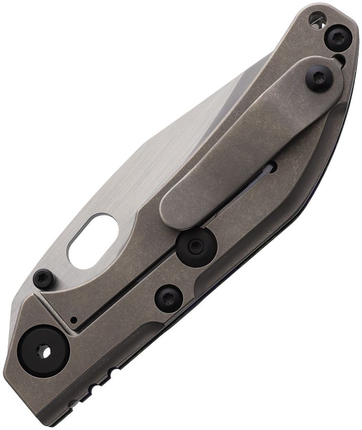 NORTH MOUNTAIN BLADE BBNM FRAMELOCK CERAMIC CF NMB2521PRGR – SLD‑MAGIC BOWIE BLADE – PURPLE/YELLOW CERAMIC CARBON FIBER & TITANIUM HANDLE – MADE IN CHINA