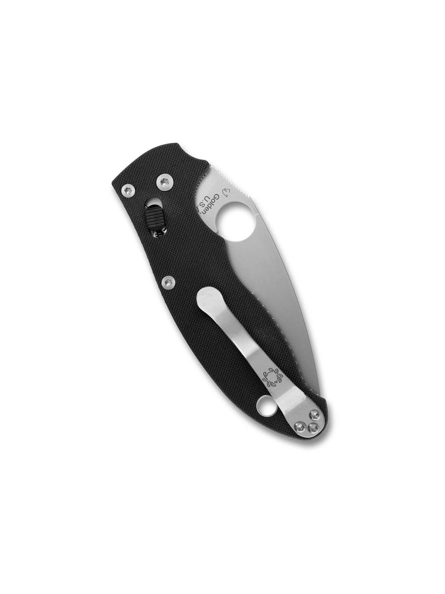 SPYDERCO C101GP2 C101GP2MAGNAMAX MANIX 2 BLACK G10 MAGNAMAX STEEL BALL BEARING FOLDING KNIFE.