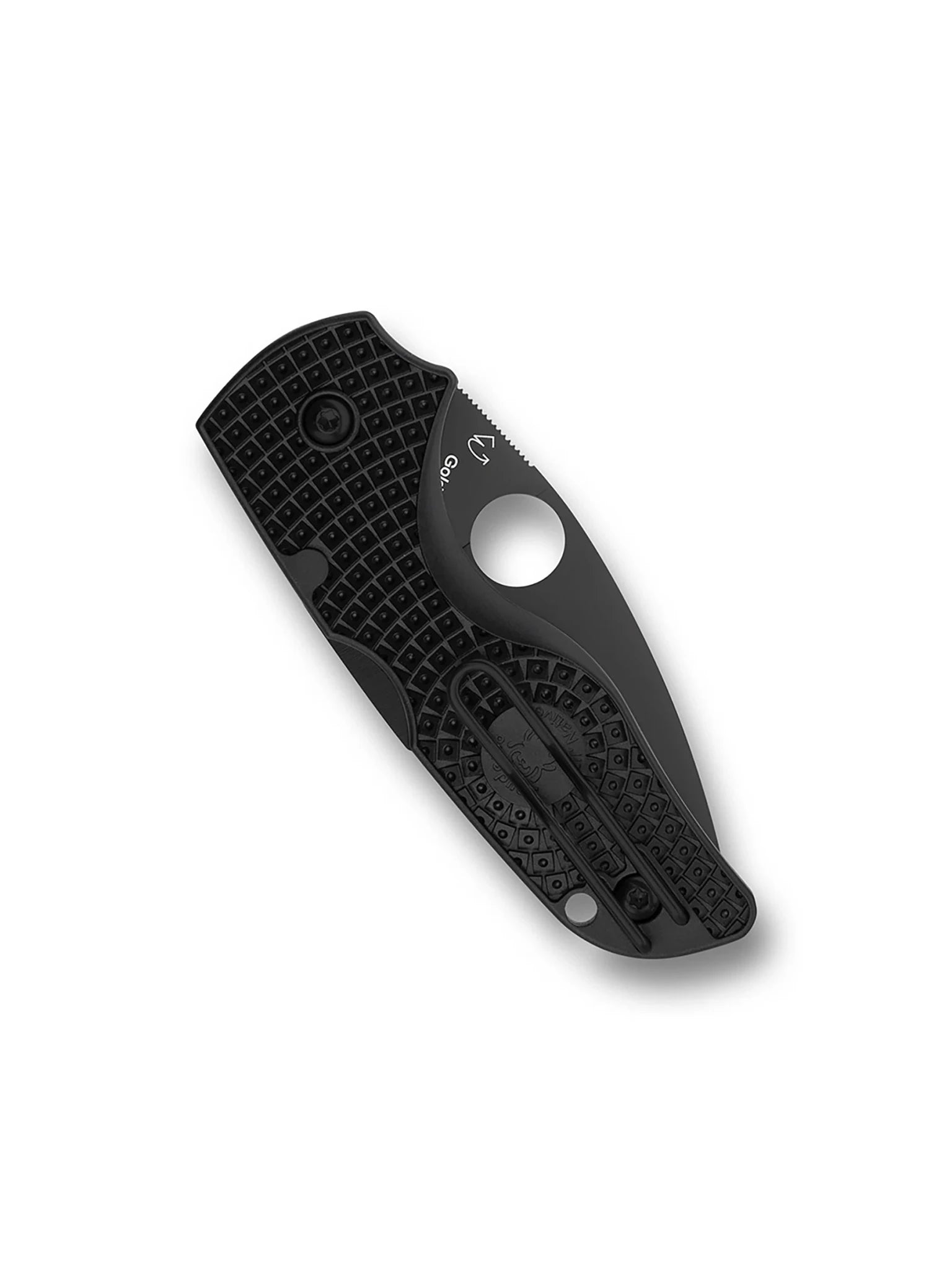 SPYDERCO LIL’ NATIVE LIGHTWEIGHT C230SBBK – CTS BD1N LEAF-SHAPED BLADE – BLACK FRN HANDLE – MADE IN USA