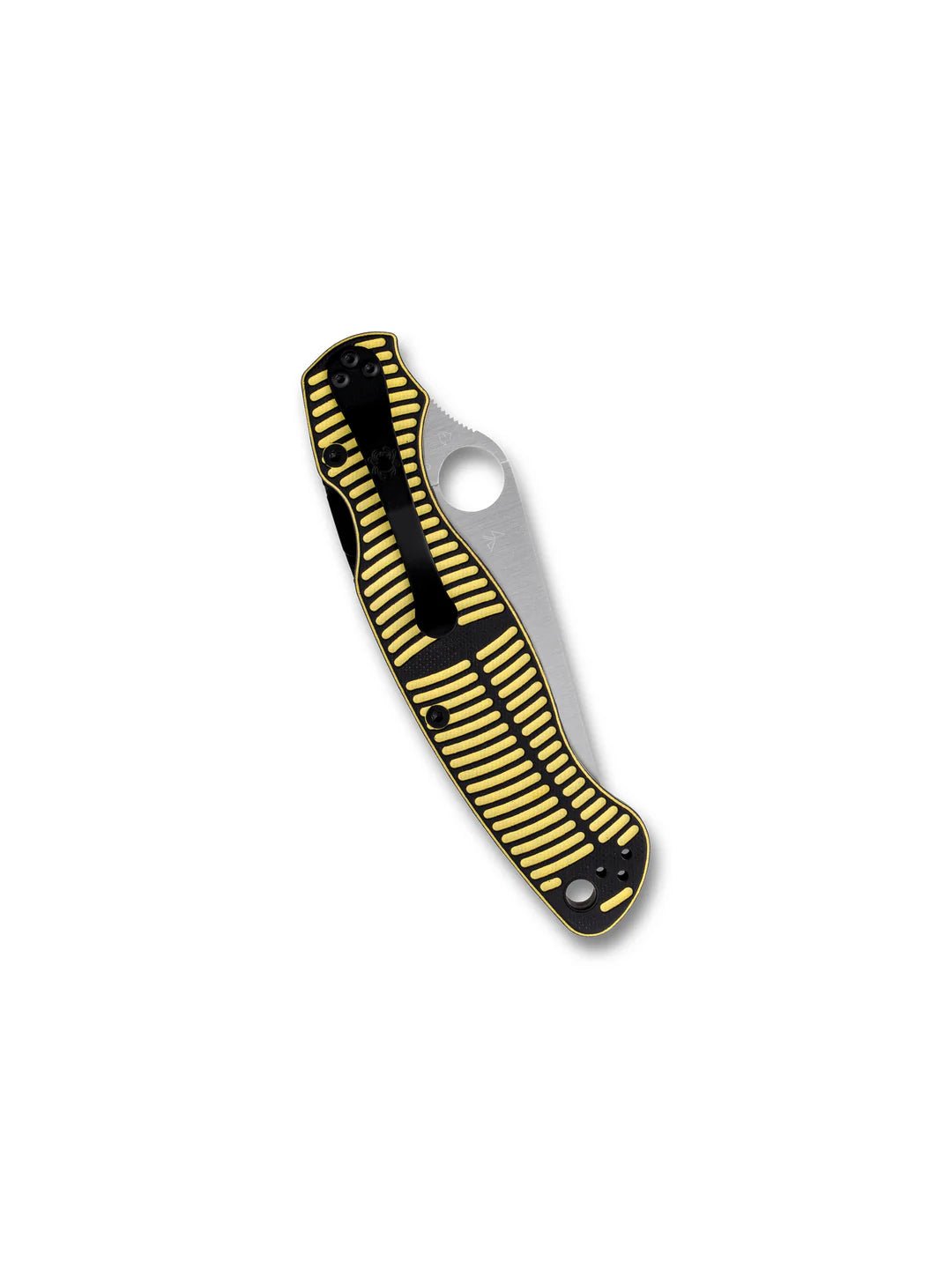 SPYDERCO MILITARY 2 SALT C36GBKYLMCP2 – SATIN MAGNACUT BLADE – YELLOW/BLACK G10 HANDLE – MADE IN USA