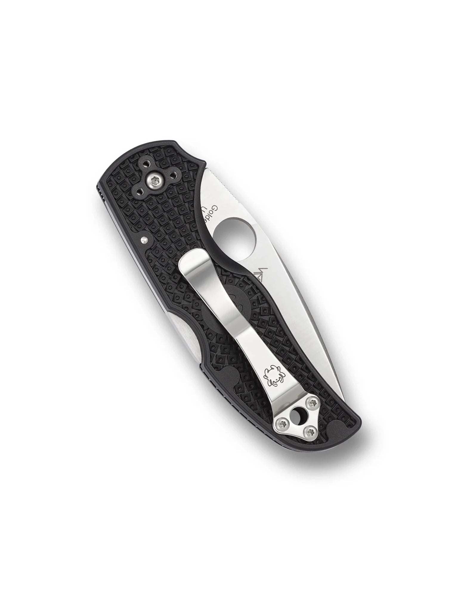 SPYDERCO NATIVE 5 C41SBK5 CPM® S30V® SATIN BLADE SERRATED BLACK FRN HANDLE BACK LOCK FOLDING KNIFE USA