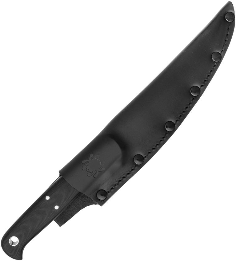 SPYDERCO SHELTER COVE FB52GP – SATIN 8CR17MOV TRAILING POINT BLADE – BLACK CONTOURED G10 HANDLE – FIXED BLADE – MADE IN CHINA