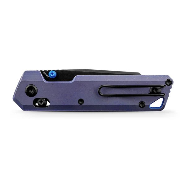 VOSTEED PARALLEL A3518 – BLACK STONEWASHED S35VN REVERSE TANTO BLADE – PURPLE TITANIUM HANDLE – MADE IN CHINA