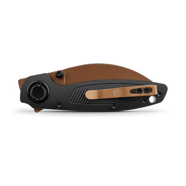 VOSTEED SHILIN CUTTER VSA2812 – COPPER DUNE 154CM KUKRI – BLACK ALUMINUM – VANCHOR LOCK –A2812- MADE IN CHINA