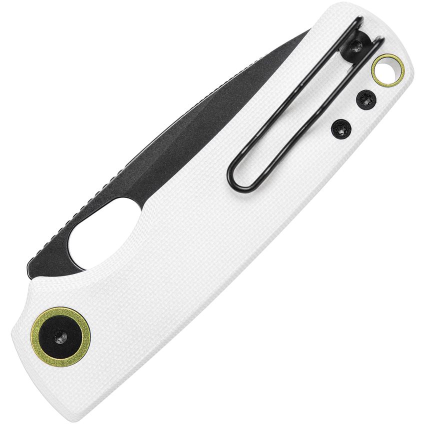 VOSTEED PORCUPINE A2606 – STONEWASHED 14C28N DROP POINT BLADE – WHITE G10 HANDLE – MADE IN CHINA