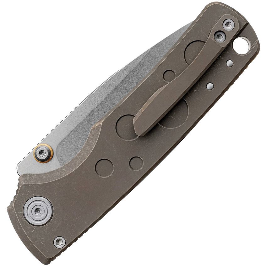 VOSTEED PORCUPINE TISLIM VOSA4807 – CPM S90V BLADE – SLIMLINE TITANIUM HANDLE -TOP LINERLOCK- MADE IN CHINA A4807